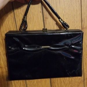 Vintage hard side handbag.